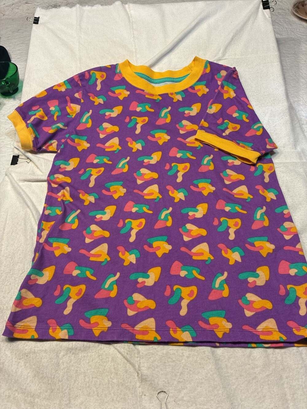 Mokuyobi XXS Abstract Print Ringer T-Shirt
